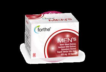FORTHE MENS DEMIR DIKENI EKSTRESI, LEPIDYUM KOKU EKSTRESI, EPIMEDYUM EKSTRESI TAKVIYE EDICI GIDA 515 mg 30 kapsül