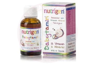 NUTRIGEN BABYTAMIN VITAMIN MINERAL DAMLA  30 ml şişe