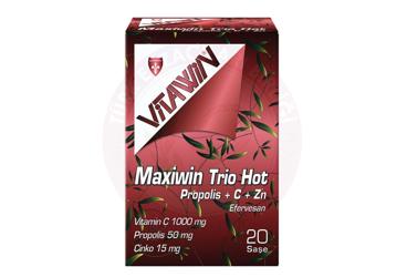 MAXIWIN TRIO HOT PROPOLIS +C + ZN  20 saşe