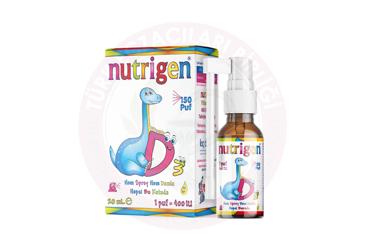 NUTRIGEN VITAMIN D3 TAKVIYE EDICI GIDA ORAL SPREY+DAMLA  20 ml şişe
