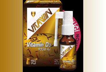 VITAWIN VITAMIN D3 TAKVIYE EDICI GIDA 1000 IU 20 ml şişe