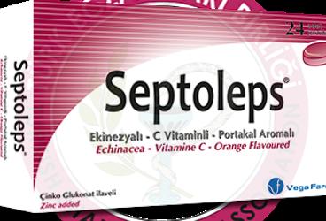 SEPTOLEPS EKINEZYALI-C VITAMINLI-PORTAKAL AROMALI PASTIL  24 pastil
