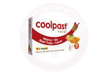 COOLPAST IHLAMUR, BAL, BAYIR TURPU, KAKULE VE C VITAMINI ICEREN PASTIL  16 adet