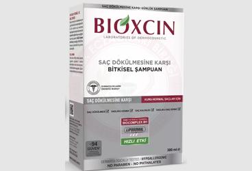 BIOXCIN SAC DOKULMESINE KARSI BITKISEL SAMPUAN KURU-NORMAL SACLAR ICIN  300 ml şişe