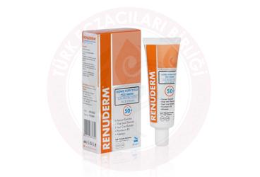 RENUDERM SPF50 GUNES KORUYUCU YUZ KREMI  50 ml tüp