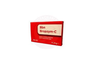 BBN BROPZYM-C PAPAYA VE ZERDECAL EKSTRESI ICEREN TAKVIYE EDICI GIDA TABLET  15 tablet