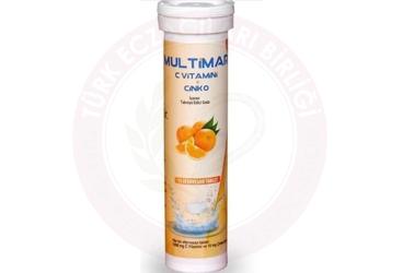 MULTIMAR C VITAMINI, CINKO ICEREN EFERVESAN TABLET  15 tablet