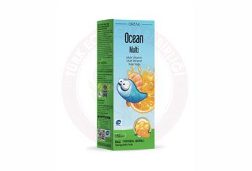 OCEAN MULTI MULTIVITAMIN MULTIMINERAL BALIK YAGI SURUP - BALLI PORTAKAL AROMALI  200 ml şişe