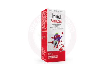 IMUNOL SAMBUCUS VISNE AROMALI SIVI TAKVIYE EDICI GIDA  150 ml şişe