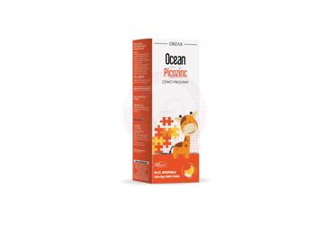 OCEAN PICOZINC CINKO PIKOLINAT ICEREN MUZ AROMALI TAKVIYE EDICI GIDA  150 ml şişe
