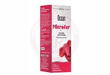 OCEAN MICROFER LIPOZOMAL DEMIR MINERALI ICEREN UZUM PEKMEZLI TAKVIYE EDICI GIDA  250 ml şişe
