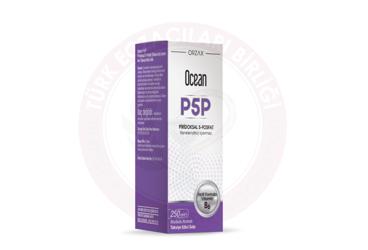 OCEAN P5P PRIDOKSAL 5'FOSFAT (VITAMIN B6) ICEREN AHUDUDU AROMALI SIVI TAKVIYE EDICI GIDA  250 ml şişe