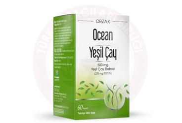 OCEAN YESIL CAY EKSTRESI ICEREN TAKVIYE EDICI GIDA 500 mg 60 kapsül