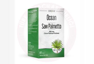 OCEAN SAW PALMETTO (CUCE PALMIYE) ICEREN TAKVIYE EDICI GIDA 350 mg 60 kapsül