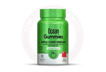OCEAN GUMMIES APPLE CIDER VINEGAR TAKVIYE EDICI GIDA CIGNENEBILIR JEL  60 jel