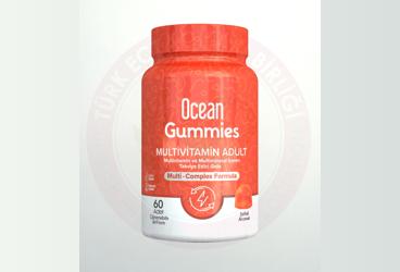 OCEAN GUMMIES MULTIVITAMIN ADULT TAKVIYE EDICI GIDA CIGNENEBILIR JEL  60 kapsül