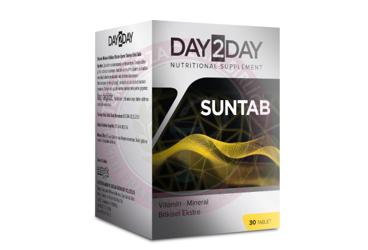DAY2DAY SUNTAB VITAMIN MINERAL BITKISEL EKSTRE ICEREN TAKVIYE EDICI GIDA  30 tablet