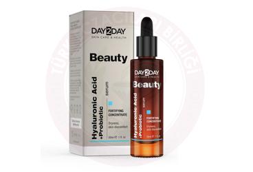 DAY2DAY BEAUTY HYALURONIC ACID+PROBIOTIC SERUM  30 ml şişe