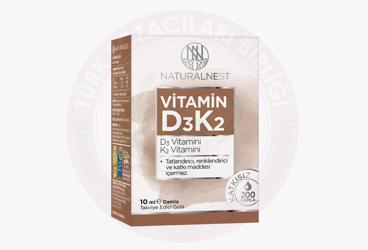 NATURALNEST VITAMIN D3K2 DAMLA  10 ml şişe