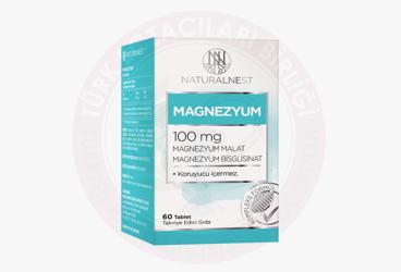 NATURALNEST MAGNEZYUM TABLET 100 mg 60 tablet