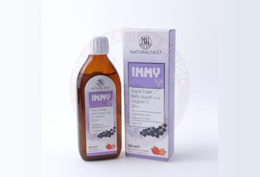 NATURALNEST IMMY KARA MURVER, BETA GLUKAN, C VITAMINI, CINKO ICEREN TAKVIYE EDICI GIDA  150 ml şişe