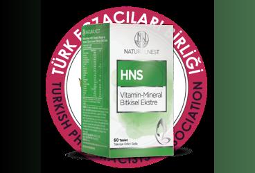 NATURALNEST HNS VITAMIN-MINERAL BITKISEL EKSTRE ICEREN TAKVIYE EDICI GIDA  60 tablet