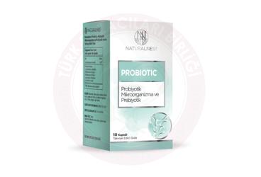 NATURALNEST PROBIOTIC KAPSUL PROBIYOTIK MIKROORGANIZMA VE PREBIYOTIK ICEREN TAKVIYE EDICI GIDA  10 kapsül