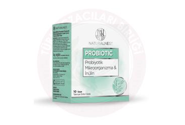 NATURALNEST PROBIOTIC SASE PROBIYOTIK MIKROORGANIZMA & INULIN ICEREN TAKVIYE EDICI GIDA  10 saşe