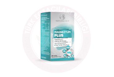 NATURALNEST MAGNEZYUM PLUS TABLET MAGNEZYUM, VITAMIN VE MINERAL ICEREN TAKVIYE EDICI GIDA  30 tablet