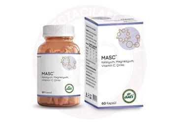 MASC KALSIYUM, MAGNEZYUM, VITAMIN C, CINKO KAPSUL  60 kapsül