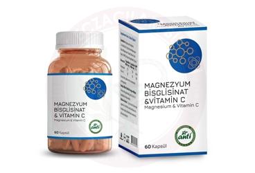 ANTI NATURAL MAGNEZYUM BISGLISINAT & VITAMIN C KAPSUL  60 kapsül