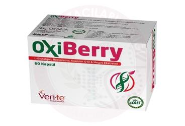 OXIBERRY L-GLUTATYON, RESVERATROL, COQ10 VE MEYVE EKSTRELERI ICEREN TAKVIYE EDICI GIDA  60 kapsül