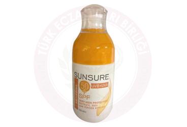 DERMO CLEAN SUNSURE SPF50+ ANTIAGING GUNES KREMI  100 ml şişe