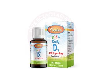 CARLSON KIDS DAILY D3 DAMLA 400 IU 10,3 ml şişe