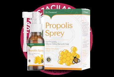 DR THOMSON PROPOLIS SPREY SAF PROPOLIS, MEYAN KOKU, KARANFIL YAGI ICEREN TAKVIYE EDICI GIDA  20 ml şişe