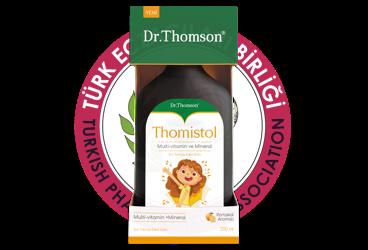 DR THOMSON THOMISTOL MULTI-VITAMIN VE MINERAL ICEREN PORTAKAL AROMALI SIVI TAKVIYE EDICI GIDA  200 ml şişe