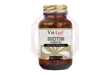 VITAGIL GOLD BIOTIN (VITAMIN B7) TAKVIYE EDICI GIDA  60 kapsül