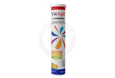 VITAGIL C-OMPLEX VITAMIN C, VITAMIN D VE CINKO ICEREN TAKVIYE EDICI GIDA  20 tablet