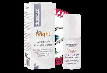 DERMOSKIN BE BRIGHT GOZ CEVRESI PEPTIT KOMPLEKS KREM  15 ml şişe