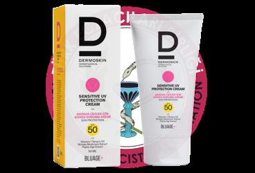 DERMOSKIN BLUAGE+ HASSAS CILTLER ICIN GUNES KREMI SPF 50+  50 ml tüp