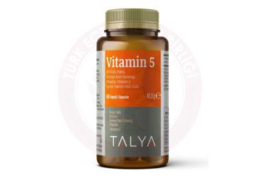 TALYA VITAMIN 5 TAKVIYE EDICI GIDA  60 kapsül