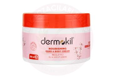 DERMOKIL DOGAL KIRAZ CICEGI OZLU EL & VUCUT KREMI  250 ml kutu