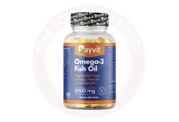 DAYVIT OMEGA-3 BALIK YAGI ICEREN TAKVIYE EDICI GIDA  200 kapsül