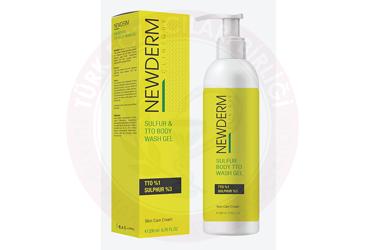NEWDERM SULFUR TTO BADY WASH GEL  200 ml şişe
