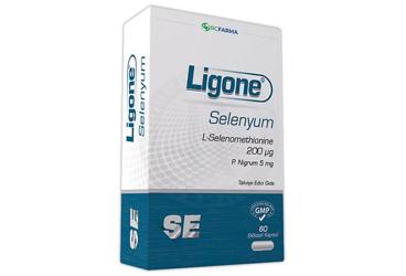 LIGONE SELENYUM TAKVIYE EDICI GIDA 200 mcg 60 kapsül