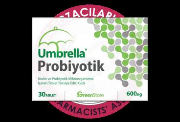 UMBRELLA INULIN VE PROBIYOTIK ICEREN TAKVIYE EDICI GIDA TABLET  30 tablet