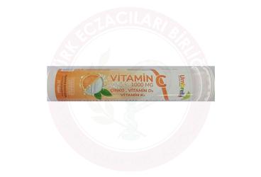 UMBRELLA VITAMIN C, CINKO, VITAMIN D3 VE K2 ICEREN TAKVIYE EDICI GIDA EFERVESAN TABLET  20 tablet
