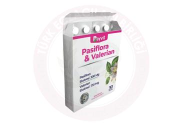 DAYVIT PASIFLORA, VALERIAN (KEDIOTU) ICEREN TAKVIYE EDICI GIDA KAPSUL  30 kapsül