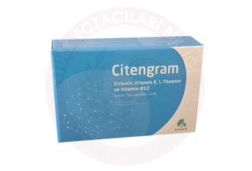 CITENGRAM SITIKOLIN, VITAMIN E, L-THEANIN VE VITAMIN B12 ICEREN TAKVIYE EDICI GIDA  30 kapsül