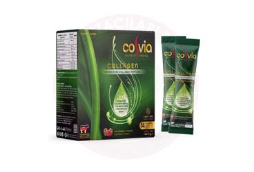 COSVIA COLLAGEN HYDROLIZED COLLAGEN PEPTIDES AHUDUDU AROMALI TAKVIYE EDICI GIDA 10 g 14 saşe